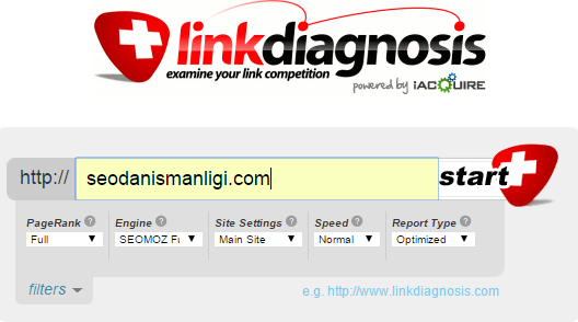 Link Diagnosis Site Analiz Araci
